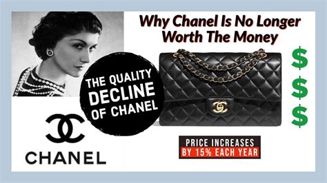 is chanel expensive|chanel quality decline.